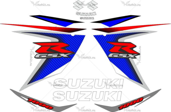 Decals for SUZUKI GSX-R-1000 2008 BLUE