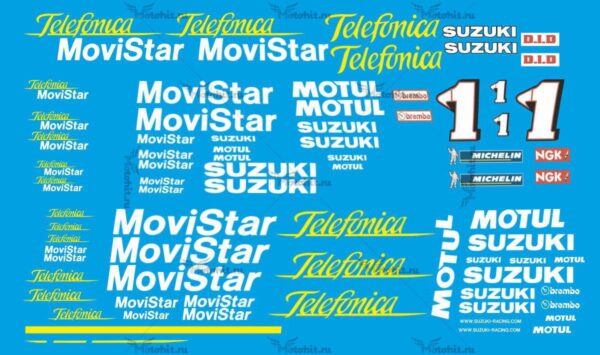 Decals for SUZUKI GSX-R-1300 2000-MOVISTAR