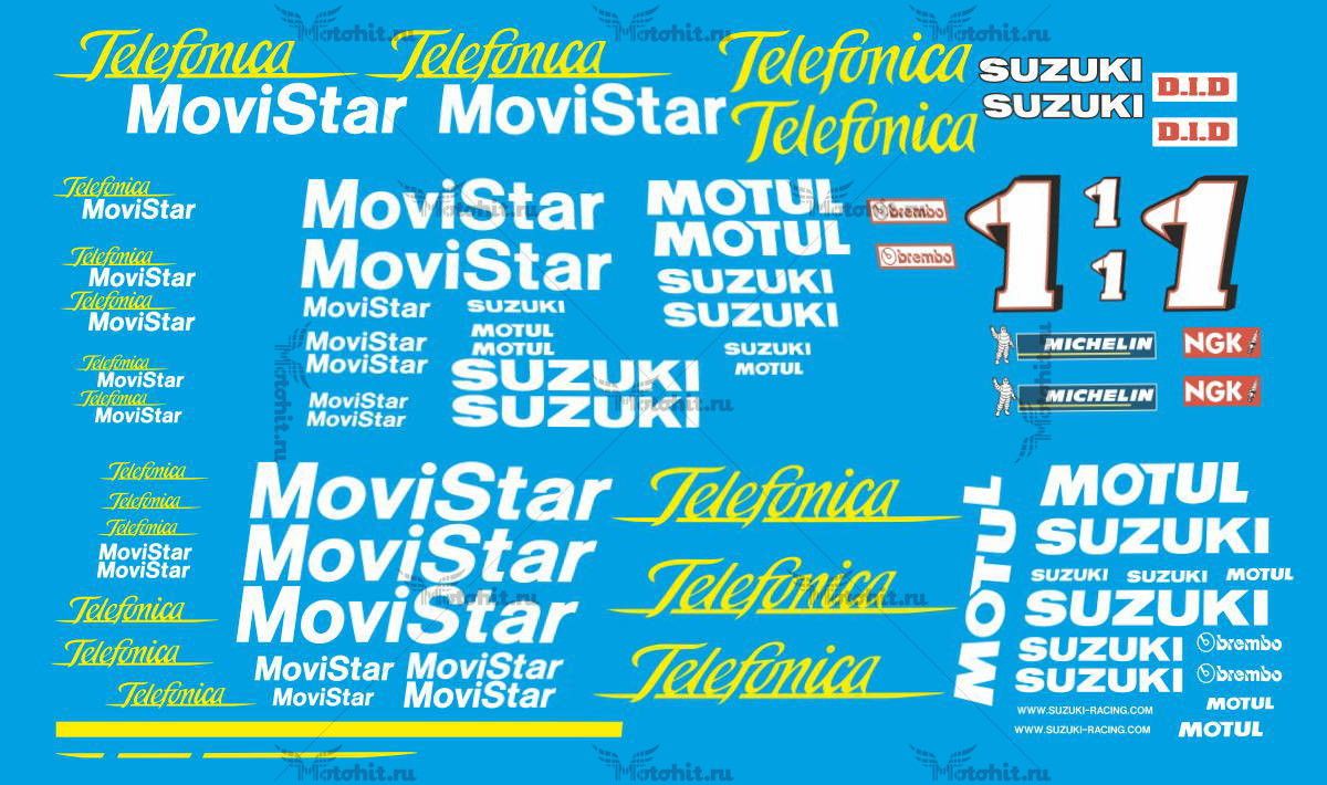 Decals for SUZUKI GSX-R-1300 2000-MOVISTAR
