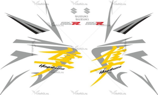 Decals for SUZUKI GSX-R-1300 HAYABUSA 2008-2009 FOR-BLACK