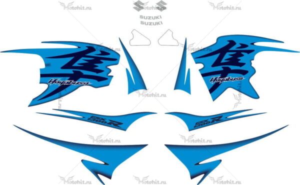 Decals for SUZUKI GSX-R-1300 HAYABUSA 2010-2011 BLUE