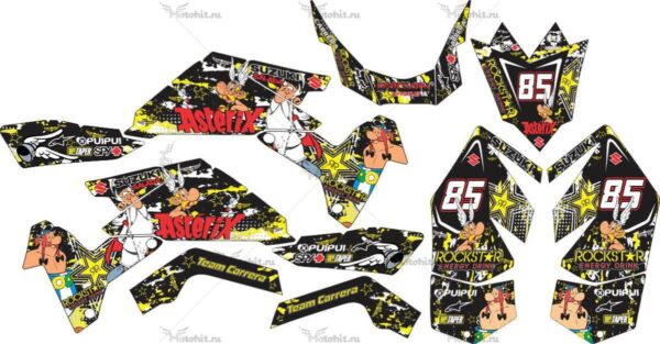 Decals for SUZUKI LTR-450 ASTERIX-AND-OBELIX 2006-2018