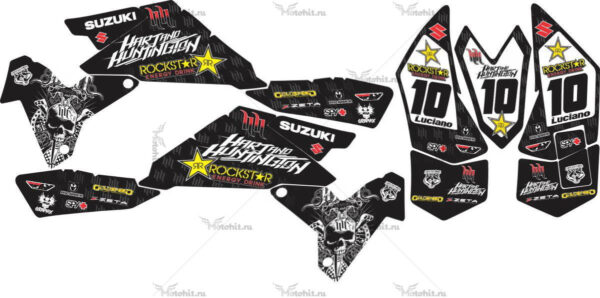 Decals for SUZUKI LTR-450 HART-BLACK 2006-2018