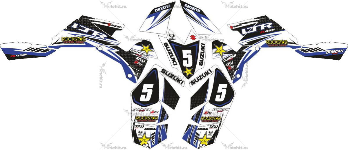 Decals for SUZUKI LTR-450 KIT-BLUE 2006-2018