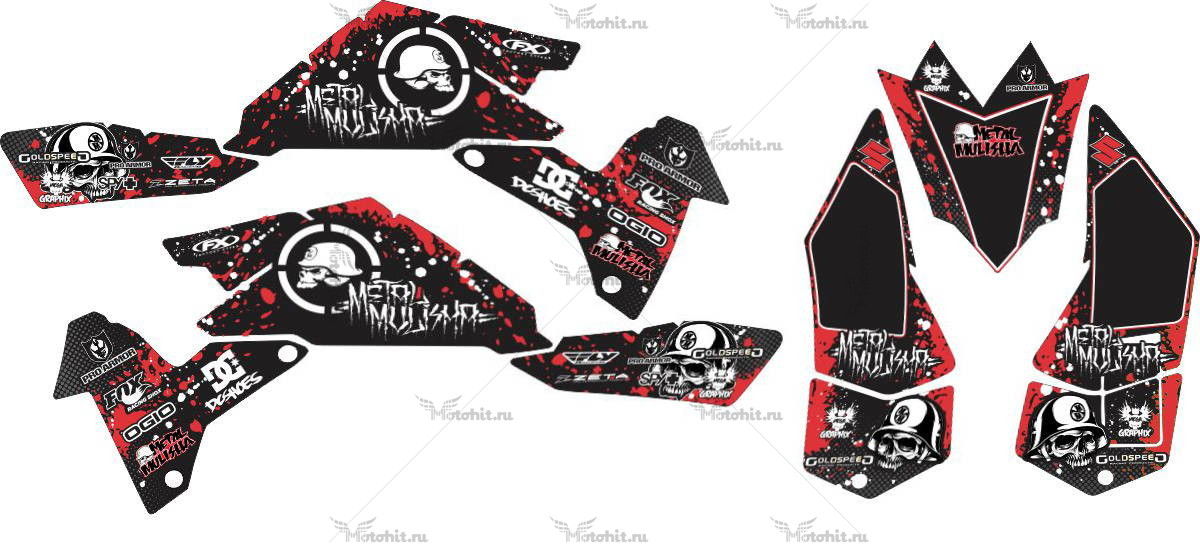 Decals for SUZUKI LTR-450 NEW-MULISHA 2006-2018