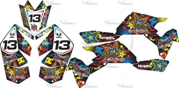 Decals for SUZUKI LTR-450 ROCKSTAR-COLOR 2006-2018