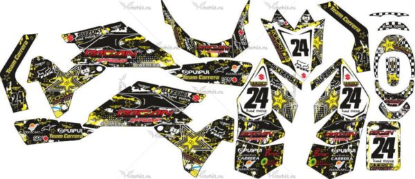 Decals for SUZUKI LTR-450 ROCKSTAR-DAGAN 2006-2018