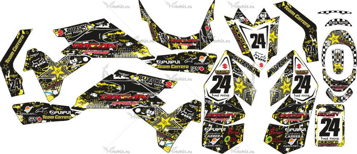 Decals for SUZUKI LTR-450 ROCKSTAR-DAGAN 2006-2018