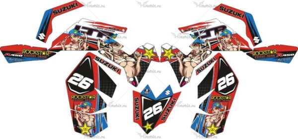 Decals for SUZUKI LTR-450 R-PINUP-GIRL 2006-2018