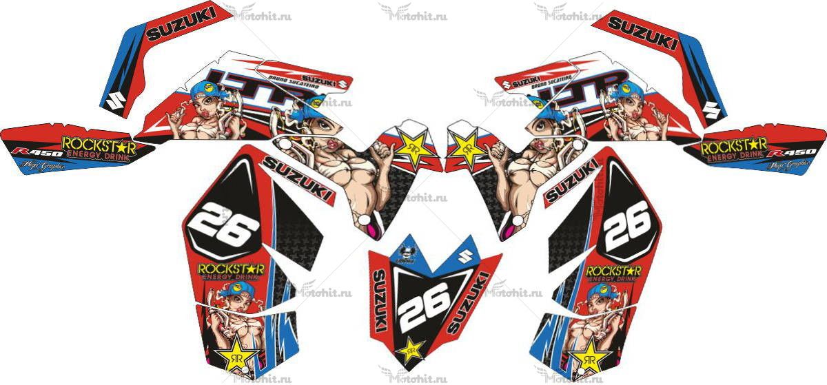 Decals for SUZUKI LTR-450 R-PINUP-GIRL 2006-2018