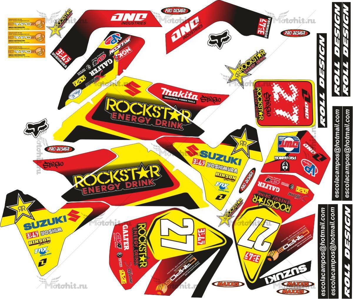 Decals for SUZUKI LTR-450 R-ROCKSTAR 2006-2018