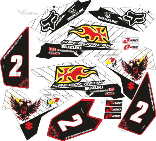 Decals for SUZUKI LTR-450 SPEEDFREAK-WHITE 2006-2018