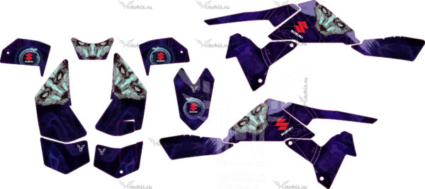 Decals for SUZUKI LTR-450 2006+ BLUE DAMOS
