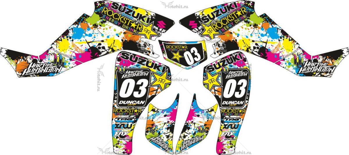 Decals for SUZUKI LTZ-400 LIGHT-RAINBOW 2003-2008