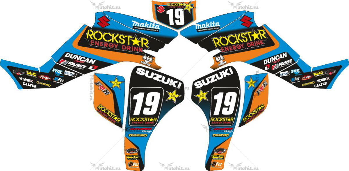 Decals for SUZUKI LTZ-400 ROCKSTAR 2003-2008