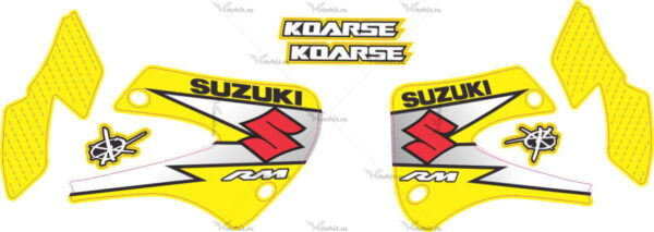 Decals for Suzuki RM-100 Yellow