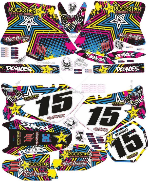 Decals for SUZUKI RM-125 RM-250 2001-2012