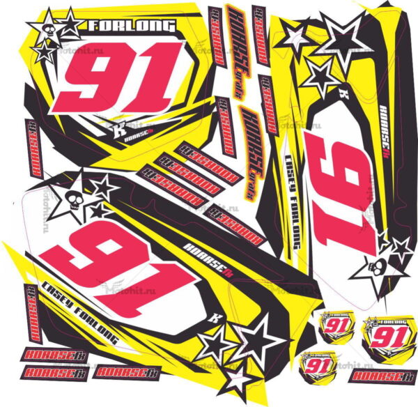 Decals for SUZUKI RM-125 RM-250 2001-2009