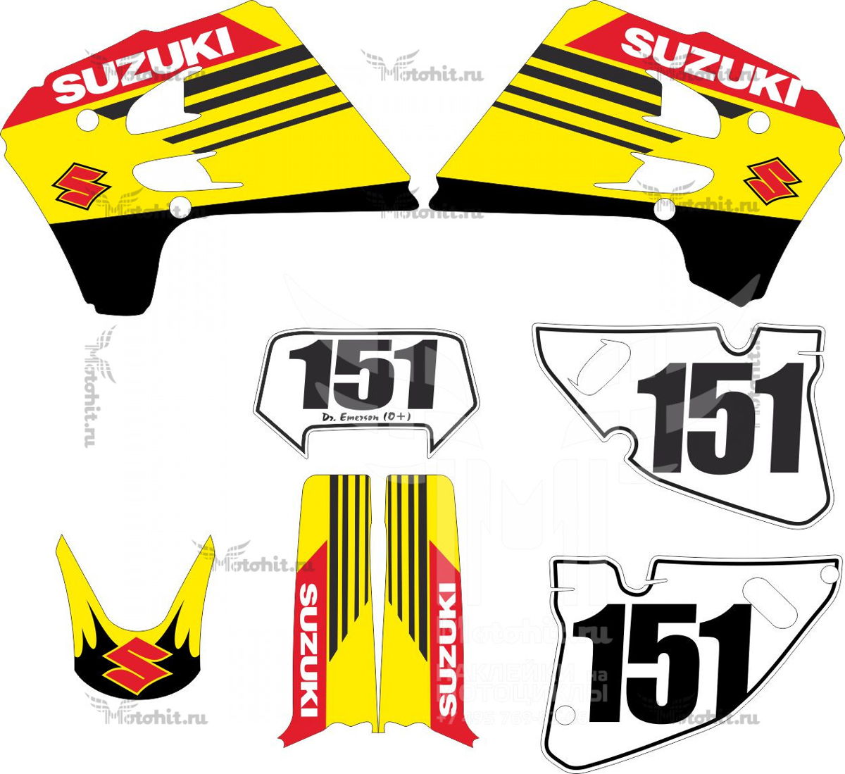 Decals for SUZUKI RMX 1993-1995 SETS