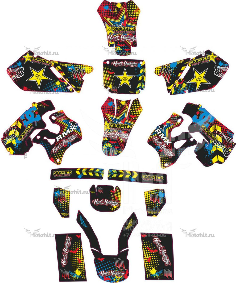 Decals for SUZUKI RMX-250 1989-1998 RAINBOW