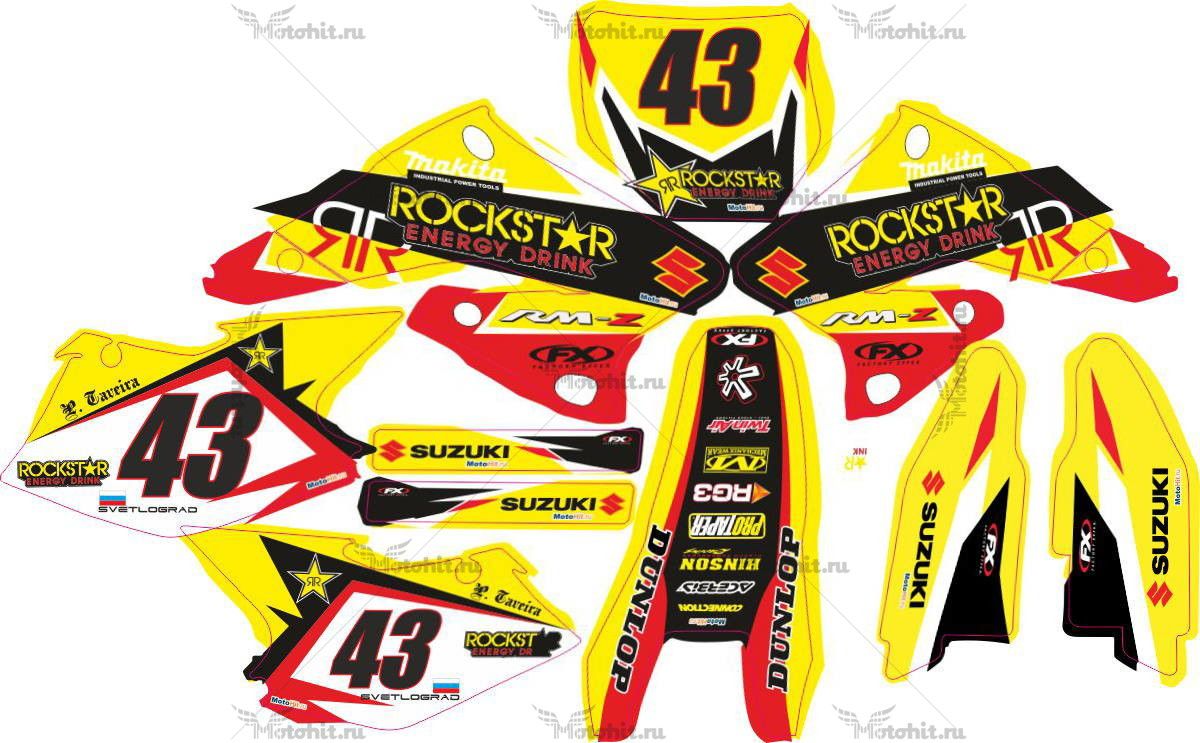 Decals for SUZUKI RMZ-125 RMZ-250 2004-2006 FULL