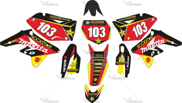 Decals for SUZUKI RMZ-125 RMZ-250 2007-2009 MAKITA-FULL