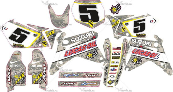 Decals for SUZUKI RMZ-450 2005-2006 CAMUFLADA2