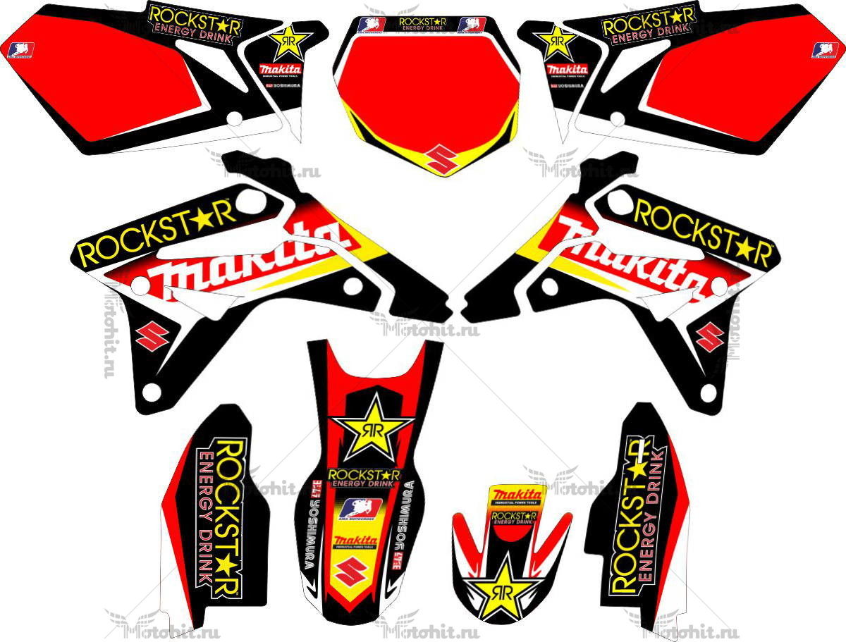 Decals for SUZUKI RMZ-450 2007 ROCKSTAR