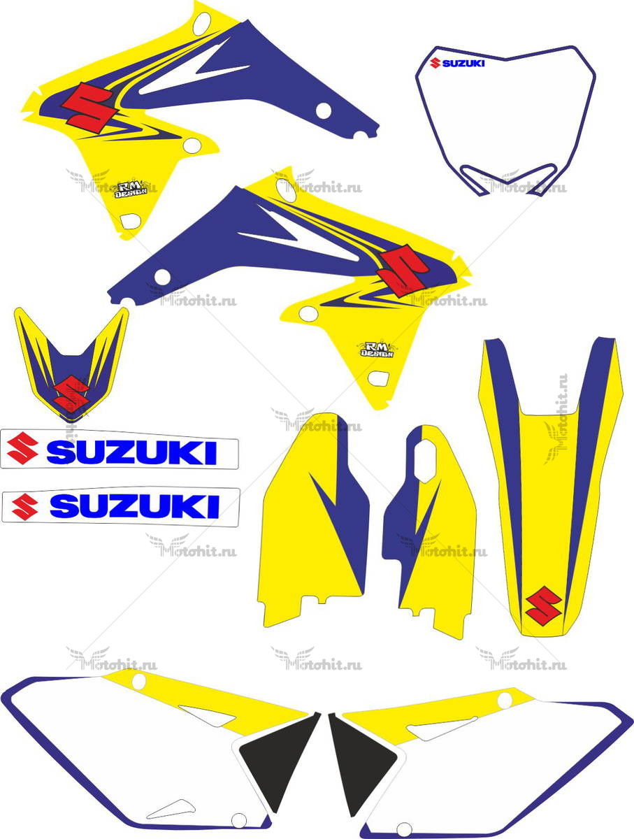 Decals for SUZUKI RMZ-450 2008-2017