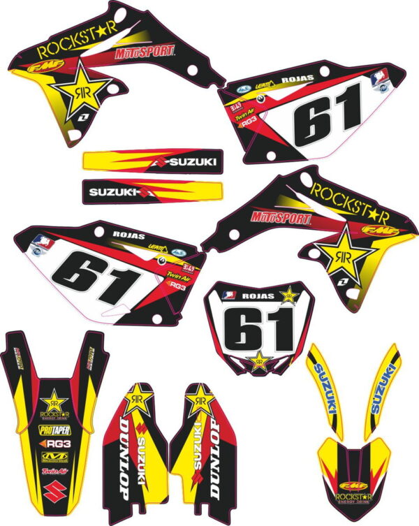Decals for SUZUKI RMZ-450 2008-2017 ROCKSTAR-2