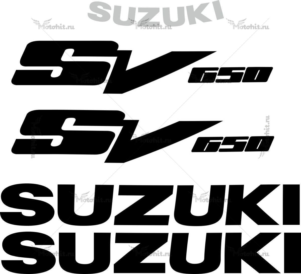 Decals for SUZUKI SV-650 1999-2010 BLACK