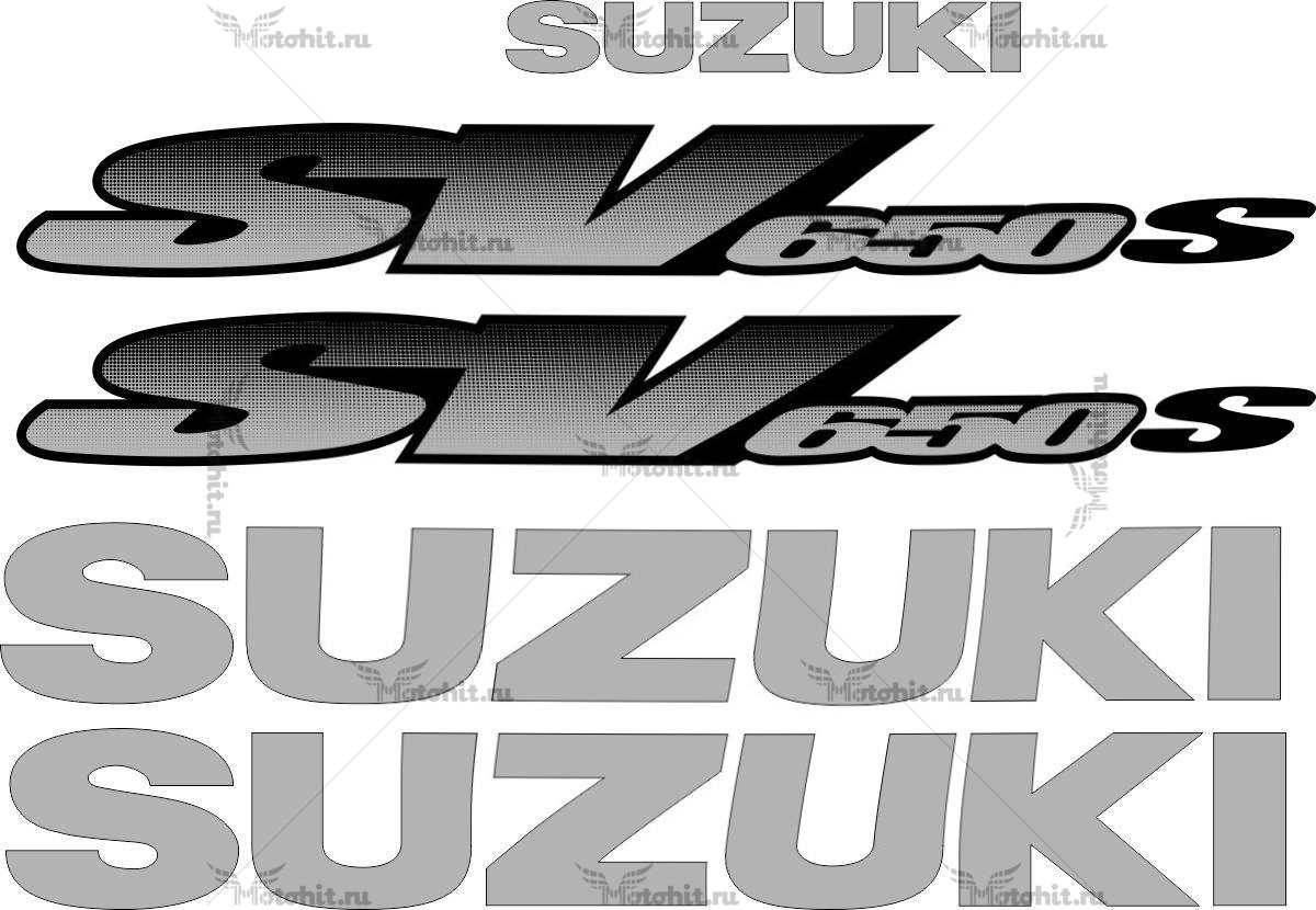 Decals for SUZUKI SV-650-S 2001 STRAIGHT