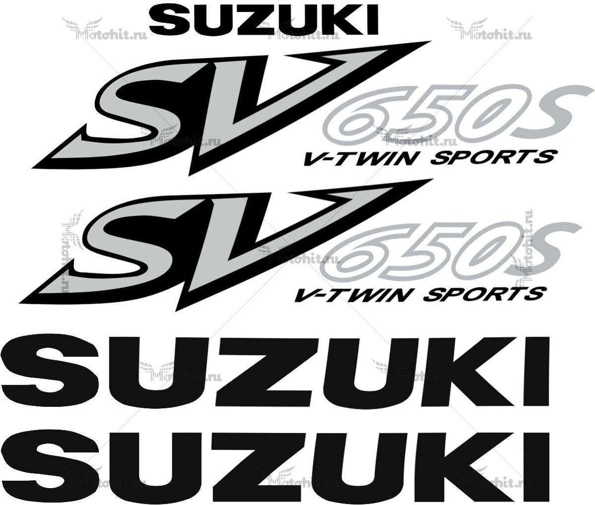 Decals for SUZUKI SV-650-S 2002