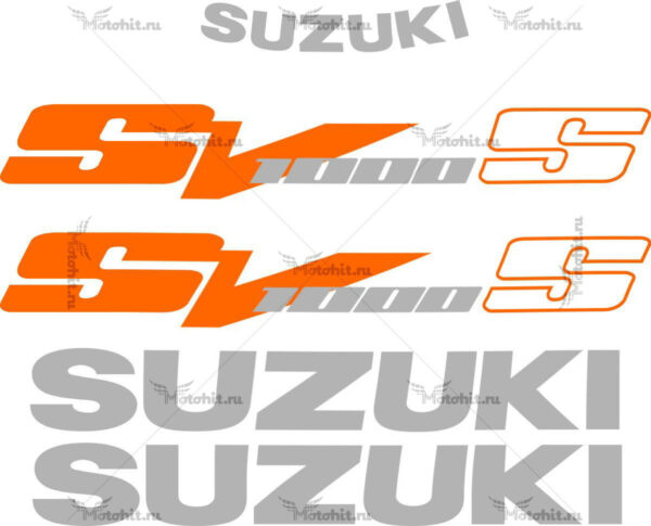 Decals for SUZUKI SV-1000-S 2003-2008 ORANGE