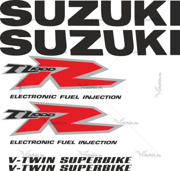 Decals for SUZUKI TL-1000-R 1999 WHITE-R