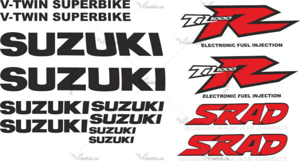 Decals for SUZUKI TL-1000-R SRAD 1999 TXT