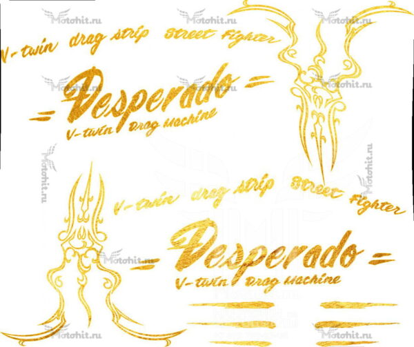 Decals for Suzuki VZ-400 1996 Desperado-ONLY-GOLD