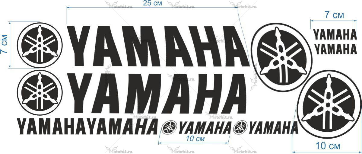 Decals for Yamaha 10STICKER-PROMO