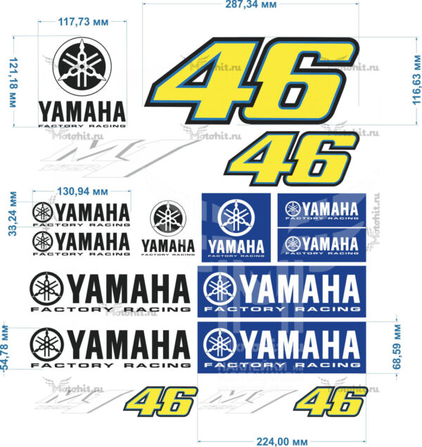 Unversal Decals for YAMAHA-YZR-M1