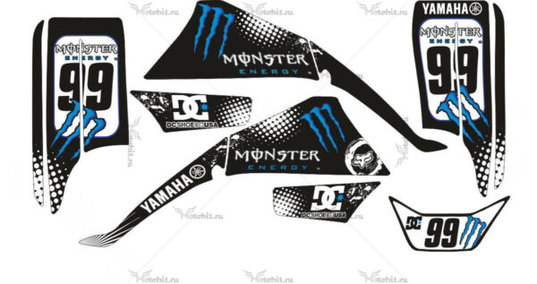 Decals for Yamaha BLASTER-200 MONSTER-BLUE 1988-2018