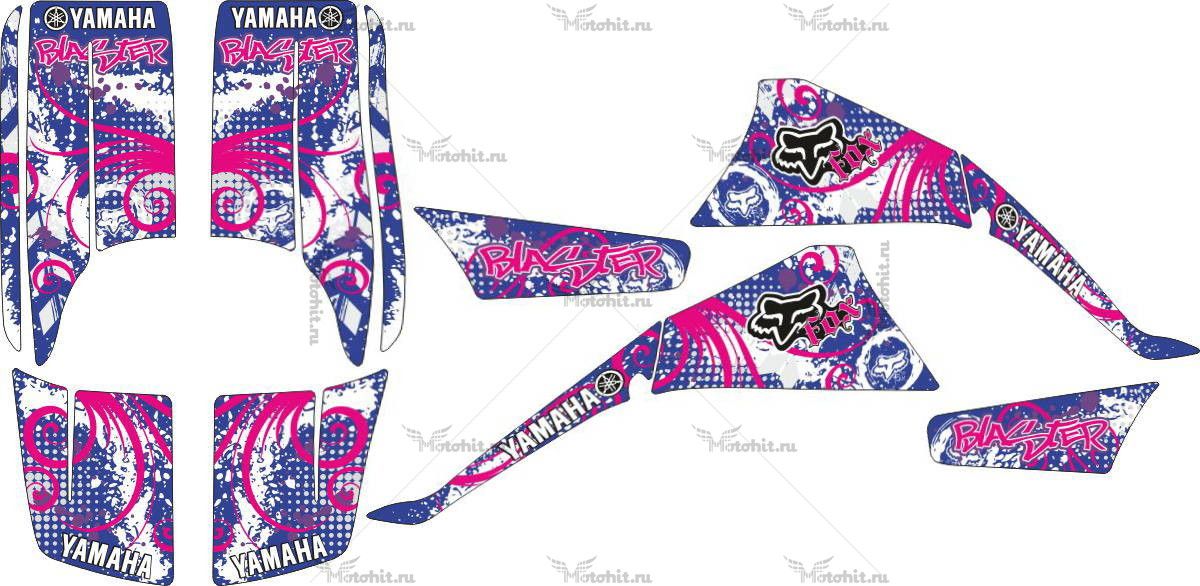 Decals for Yamaha BLASTER-200 PINK-GRAFFITY 1988-2018