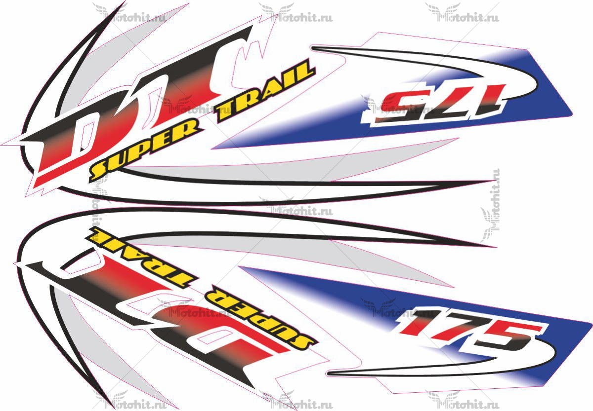 Decals for Yamaha DT-175 2005 SUPER-TRAIL