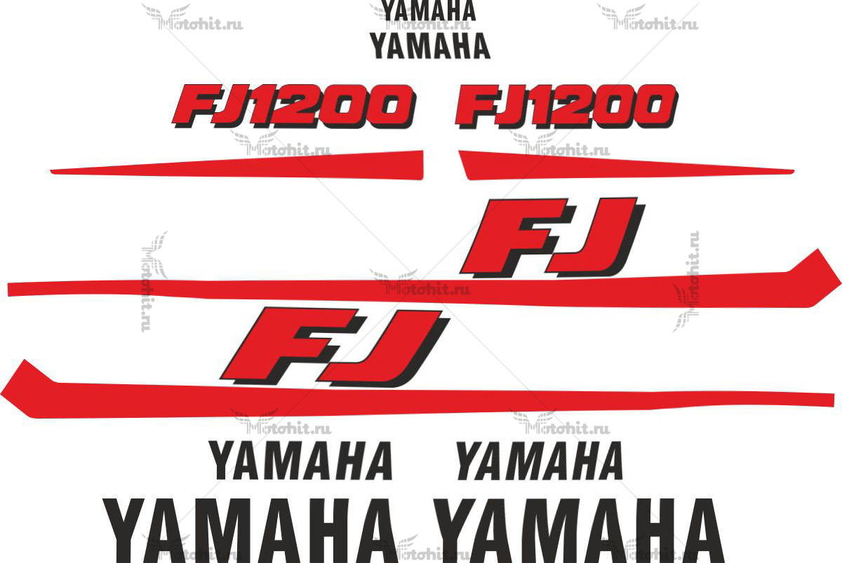 Decals for Yamaha FJ-1200 1986+