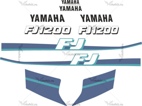 Decals for Yamaha FJ-1200 BLUE 1995+