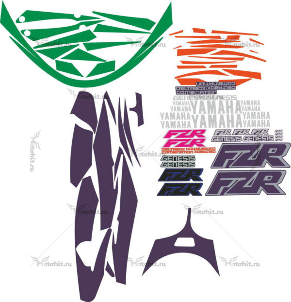 Decals for Yamaha FZR-600-2
