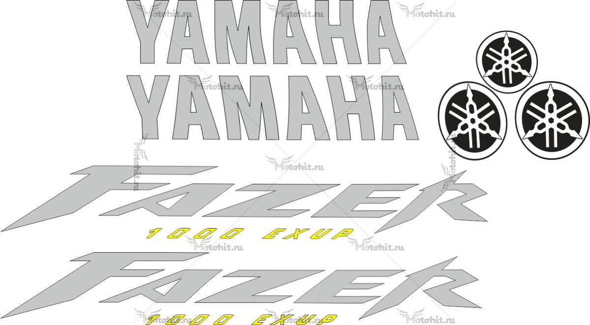 Decals for Yamaha FZS-1000 2001-2005 FAZER+CAMERTONS