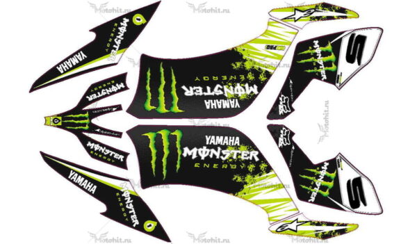 Decals for Yamaha YFM-250 RAPTOR-MONSTER-FR-13 2008-2014