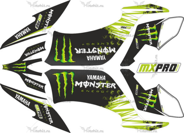 Decals for Yamaha YFM-250-R MONSTER 2008-2014