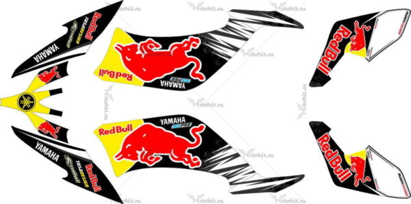 Decals for Yamaha YFM-250-R RAPTOR-REDBULL 2008-2014