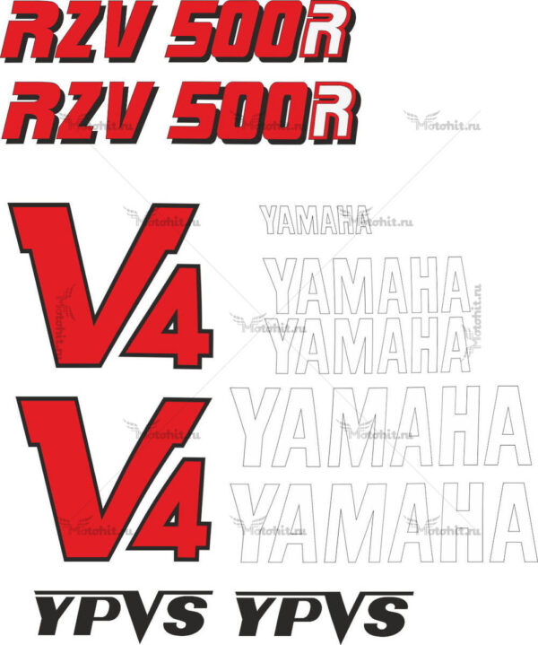 Decals for Yamaha RZV-500-R 1985+